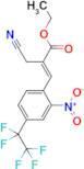 (E)-ethyl 2-(cyanomethyl)-3-(2-nitro-4-(perfluoroethyl)phenyl)acrylate