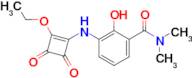 3-(2-Ethoxy-3,4-dioxocyclobut-1-enylamino)-2-hydroxy-N,N-dimethylbenzamide