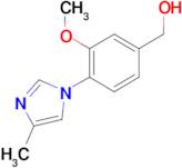 (3-Methoxy-4-(4-methyl-1H-imidazol-1-yl)phenyl)methanol