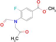 Methyl 3-fluoro-4-(N-(2-oxopropyl)formamido)benzoate