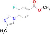 Methyl 3-fluoro-4-(4-methyl-1H-imidazol-1-yl)benzoate