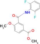 Methyl 3-(2,6-difluorophenylcarbamoyl)-4-methoxybenzoate