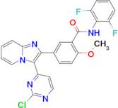 5-(3-(2-Chloropyrimidin-4-yl)imidazo[1,2-a]pyridin-2-yl)-N-(2,6-difluorophenyl)-2-methoxybenzamide