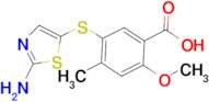 5-(2-Aminothiazol-5-ylthio)-2-methoxy-4-methylbenzoic acid