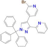 2-Bromo-4-(3-(pyridin-2-yl)-1-trityl-1H-pyrazol-4-yl)pyridine