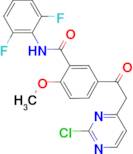 5-(2-(2-Chloropyrimidin-4-yl)acetyl)-N-(2,6-difluorophenyl)-2-methoxybenzamide
