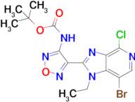 tert-Butyl 4-(7-bromo-4-chloro-1-ethyl-1H-imidazo[4,5-c]pyridin-2-yl)-1,2,5-oxadiazol-3-ylcarbamate