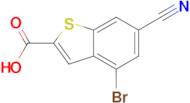 4-Bromo-6-cyanobenzo[b]thiophene-2-carboxylic acid