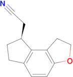 (S)-2-(2,6,7,8-tetrahydro-1H-indeno[5,4-b]furan-8-yl)acetonitrile
