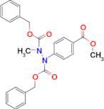 Dibenzyl 1-(4-(methoxycarbonyl)phenyl)-2-methylhydrazine-1,2-dicarboxylate