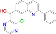 (3-Chloropyrazin-2-yl)(2-phenylquinolin-7-yl)methanol