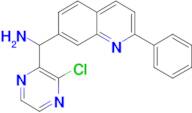(3-Chloropyrazin-2-yl)(2-phenylquinolin-7-yl)methanamine