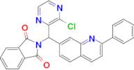 2-((3-Chloropyrazin-2-yl)(2-phenylquinolin-7-yl)methyl)isoindoline-1,3-dione