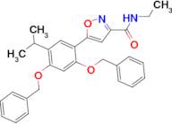 5-(2,4-bis(benzyloxy)-5-isopropylphenyl)-N-ethylisoxazole-3-carboxamide