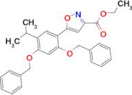 Ethyl 5-(2,4-bis(benzyloxy)-5-isopropylphenyl)isoxazole-3-carboxylate