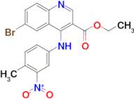 Ethyl 6-bromo-4-(4-methyl-3-nitrophenylamino)quinoline-3-carboxylate