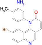 1-(3-Amino-4-methylphenyl)-9-bromobenzo[h][1,6]naphthyridin-2(1H)-one