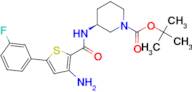 (S)-tert-Butyl 3-(3-amino-5-(3-fluorophenyl)thiophene-2-carboxamido)piperidine-1-carboxylate