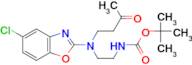 tert-Butyl 2-((5-chlorobenzo[d]oxazol-2-yl)(3-oxobutyl)amino)ethylcarbamate