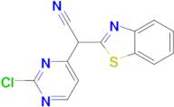 2-(Benzo[d]thiazol-2-yl)-2-(2-chloropyrimidin-4-yl)acetonitrile