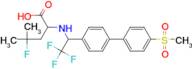 4-Fluoro-4-methyl-2-(2,2,2-trifluoro-1-(4'-(methylsulfonyl)biphenyl-4-yl)ethylamino)pentanoic acid