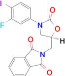 (S)-2-((3-(3-fluoro-4-iodophenyl)-2-oxooxazolidin-5-yl)methyl)isoindoline-1,3-dione