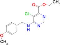 Ethyl 5-chloro-6-((4-methoxybenzyl)amino)pyrimidine-4-carboxylate