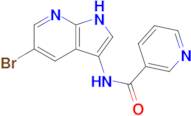 N-(5-bromo-1H-pyrrolo[2,3-b]pyridin-3-yl)nicotinamide