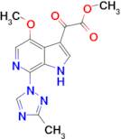 Methyl 2-(4-methoxy-7-(3-methyl-1H-1,2,4-triazol-1-yl)-1H-pyrrolo[2,3-c]pyridin-3-yl)-2-oxoacetate