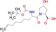 (2S,4R)-1-((S)-2-((tert-butoxycarbonyl)amino)non-8-enoyl)-4-hydroxypyrrolidine-2-carboxylic acid