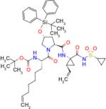 tert-butyl ((S)-1-((2S,4R)-4-((tert-butyldiphenylsilyl)oxy)-2-(((1R,2S)-1-((cyclopropylsulfonyl)ca…