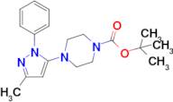 tert-Butyl 4-(3-methyl-1-phenyl-1H-pyrazol-5-yl)piperazine-1-carboxylate