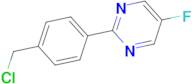 2-(4-(Chloromethyl)phenyl)-5-fluoropyrimidine