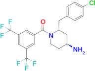 ((2R,4S)-4-amino-2-(4-chlorobenzyl)piperidin-1-yl)(3,5-bis(trifluoromethyl)phenyl)methanone