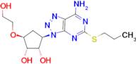 (1S,2S,3R,5S)-3-(7-amino-5-(propylthio)-3H-[1,2,3]triazolo[4,5-d]pyrimidin-3-yl)-5-(2-hydroxyethoxy)cyclopentane-1,2-diol