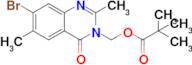 (7-Bromo-2,6-dimethyl-4-oxoquinazolin-3(4H)-yl)methyl pivalate