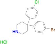 4-(4-Bromophenyl)-4-(4-chlorophenyl)piperidine hydrochloride