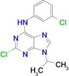 2-Chloro-N-(3-chlorophenyl)-9-isopropyl-9H-purin-6-amine