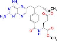 (2S)-dimethyl 2-(4-(1-(2,4-diaminopteridin-6-yl)pent-4-yn-2-yl)benzamido)pentanedioate