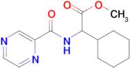 Methyl 2-cyclohexyl-2-(pyrazine-5-carboxamido)acetate