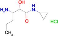 (2S,3S)-3-Amino-N-cyclopropyl-2-hydroxyhexanamide hydrochloride