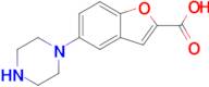5-(Piperazin-1-yl)benzofuran-2-carboxylic acid