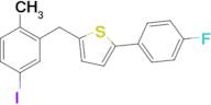 2-(4-Fluorophenyl)-5-[(5-iodo-2-methylphenyl) methyl]thiophene