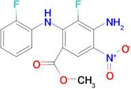 Methyl 4-amino-3-fluoro-2-((2-fluorophenyl)amino)-5-nitrobenzoate