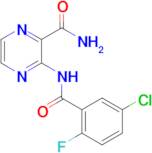 3-(5-Chloro-2-fluorobenzamido)pyrazine-2-carboxamide