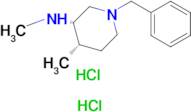 (3S,4S)-1-benzyl-N,4-dimethylpiperidin-3-amine dihydrochloride
