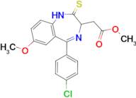 Methyl 2-(5-(4-chlorophenyl)-7-methoxy-2-thioxo-2,3-dihydro-1H-benzo[e][1,4]diazepin-3-yl)acetate