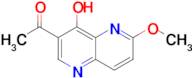 1-(4-hydroxy-6-methoxy-1,5-naphthyridin-3-yl)ethanone