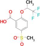 5-Methylsulfonyl-2-[((R)-2,2,2-trifluoro-1-methylethyl)oxy]benzoic acid