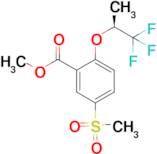 5-Methylsulfonyl-2-[((S)-2,2,2-trifluoro-1-methylethyl)oxy]benzoic acid methyl ester